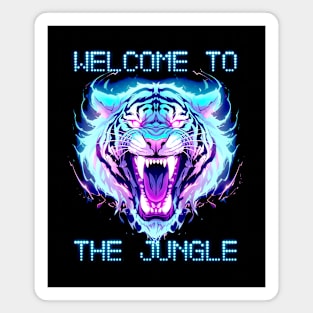 Welcome to the Jungle - White Bengal Tiger Magnet